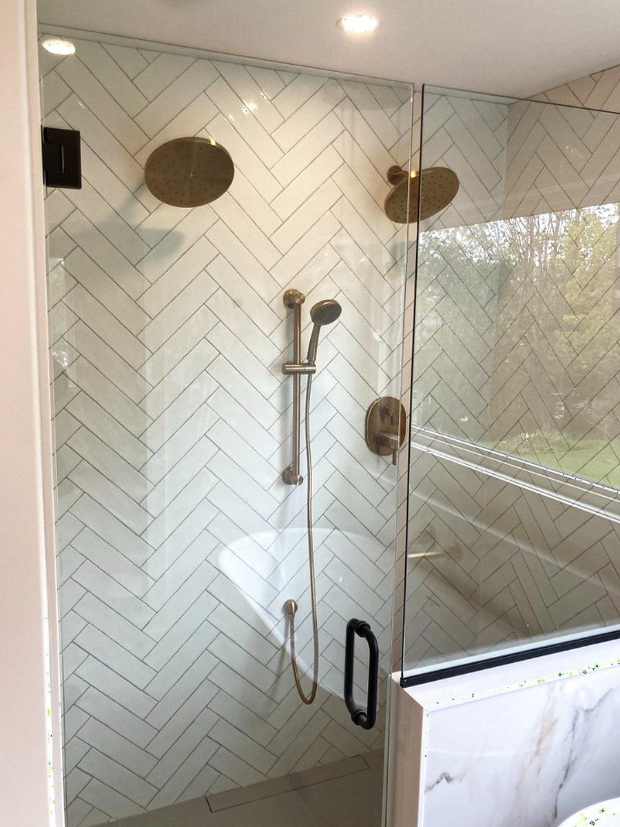 High-end brass custom shower