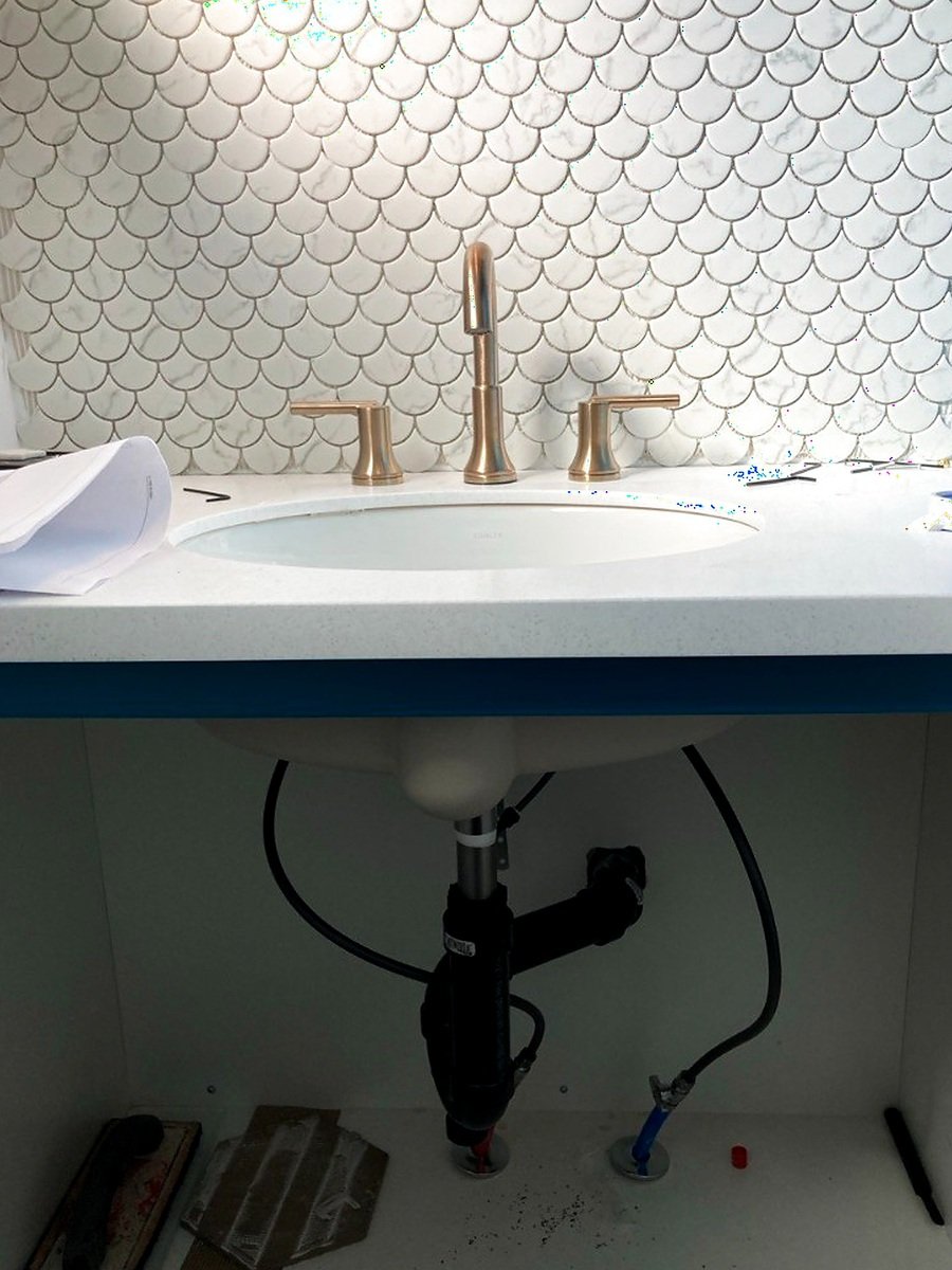 Brass vanity & PEX supplies
