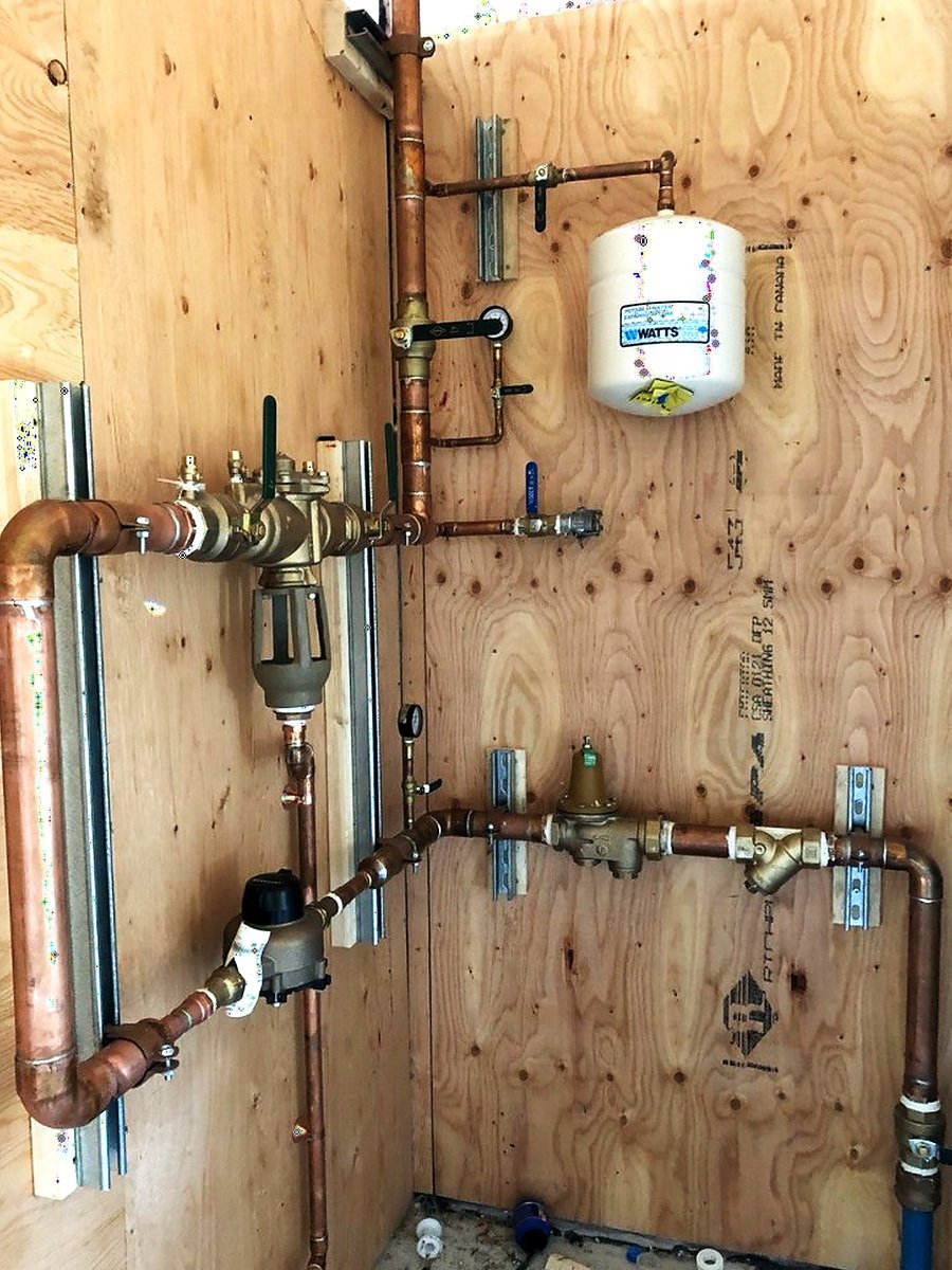 2" commercial water entry