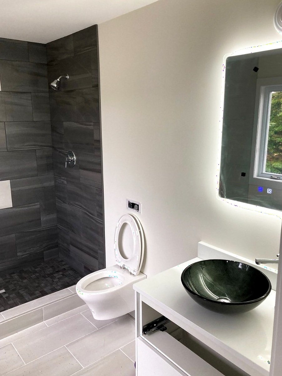 Modern custom washroom