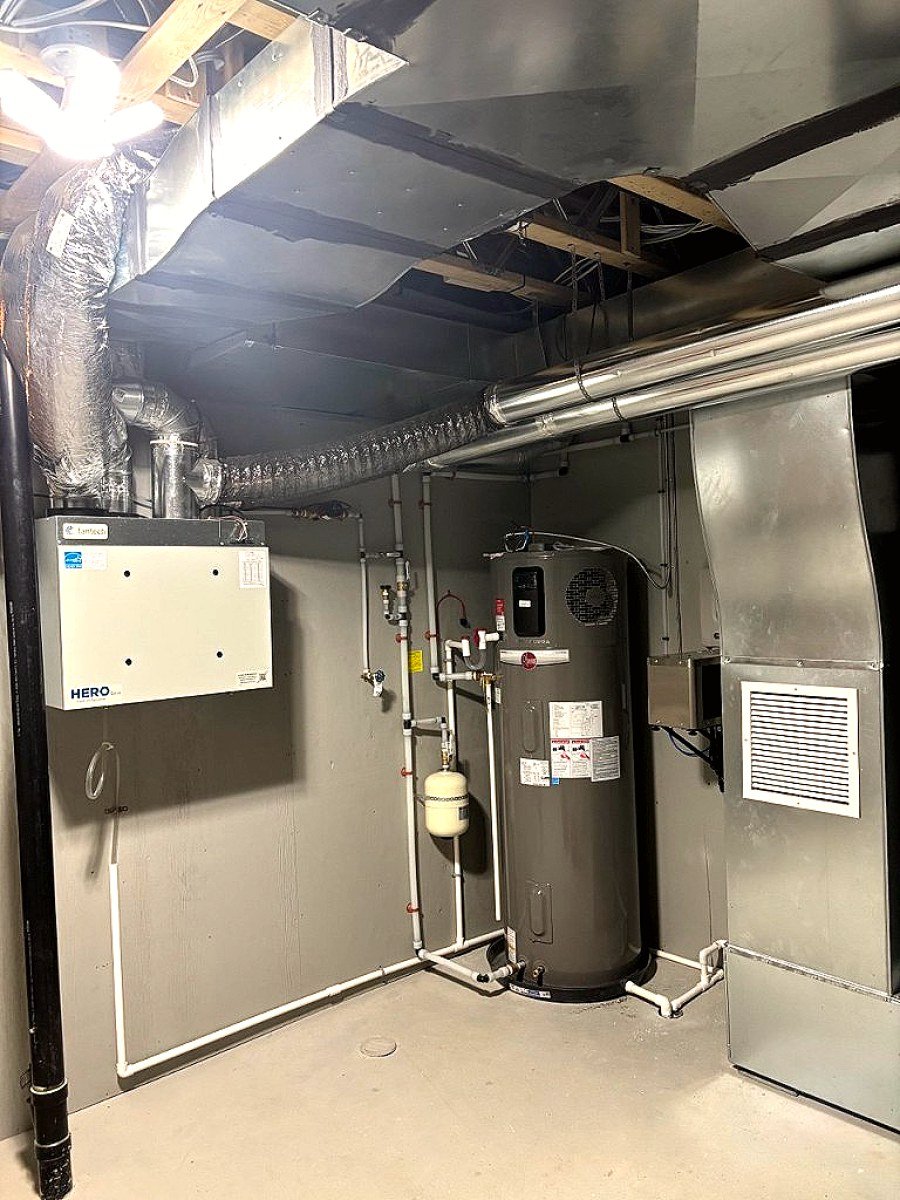 Hybrid water heater install