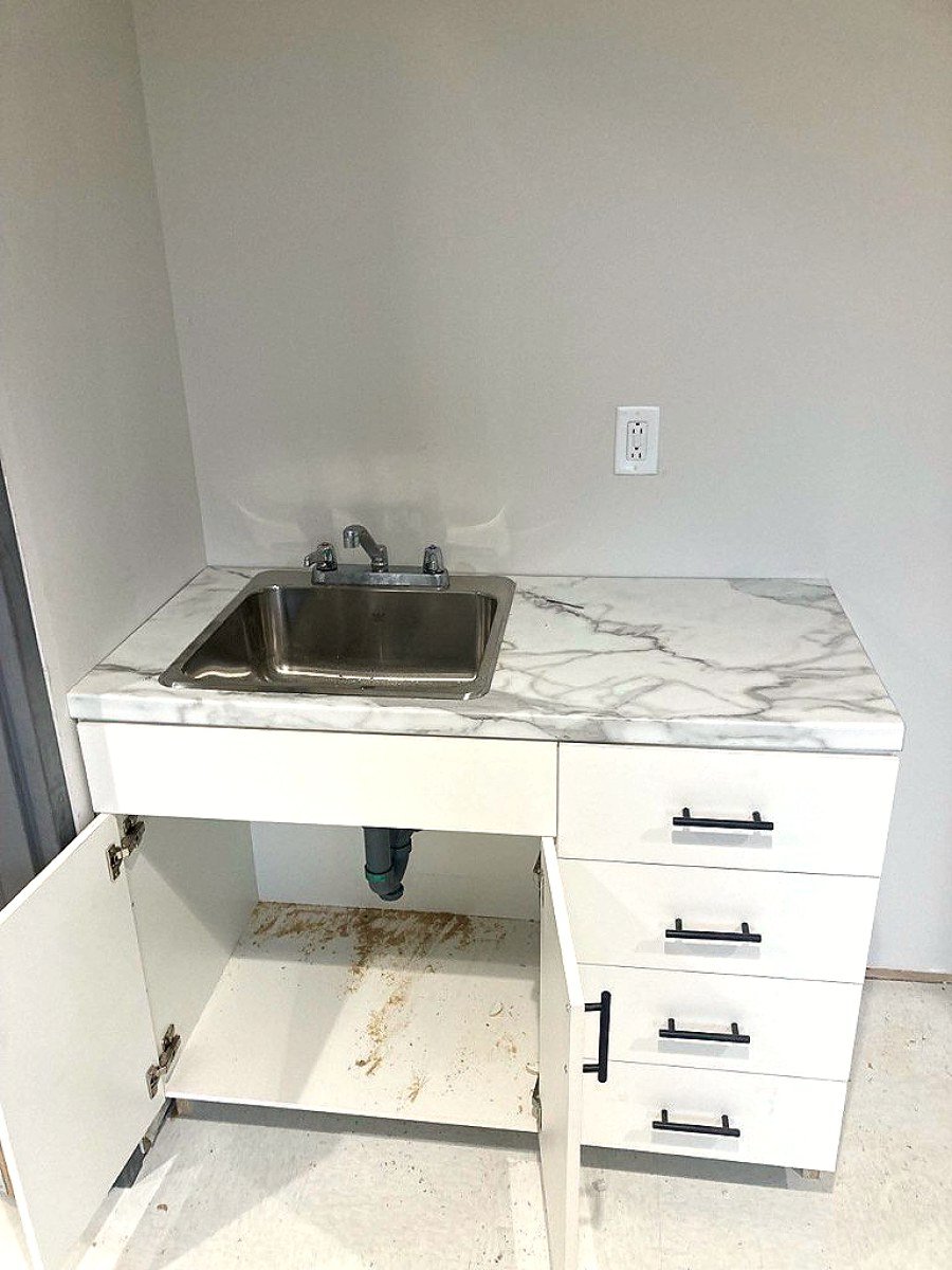 Utility sink vanity