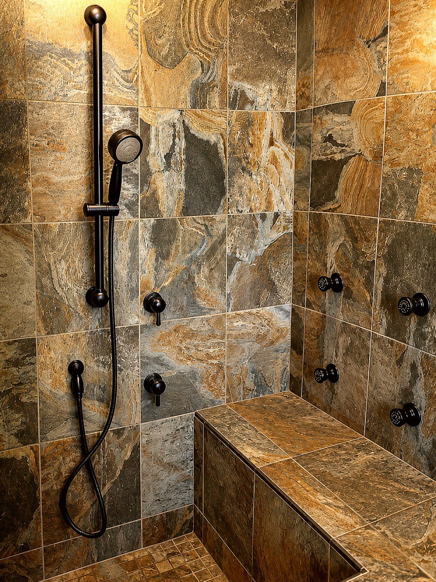Walk-in shower remodel