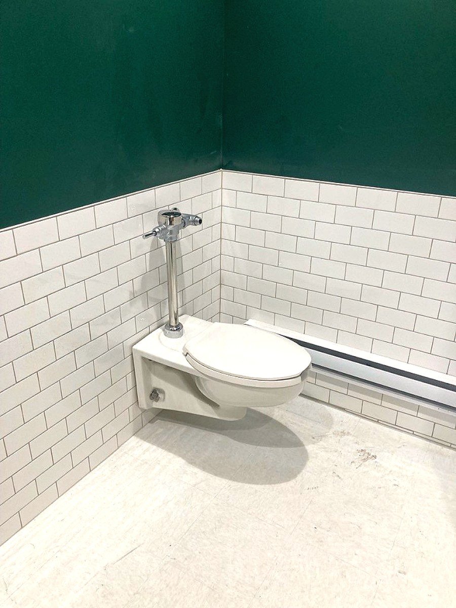 Wall-hung toilet install